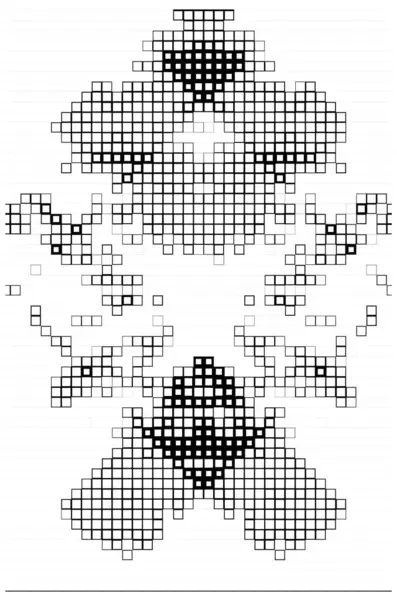 像素单色几何马赛克背景 — 图库矢量图片