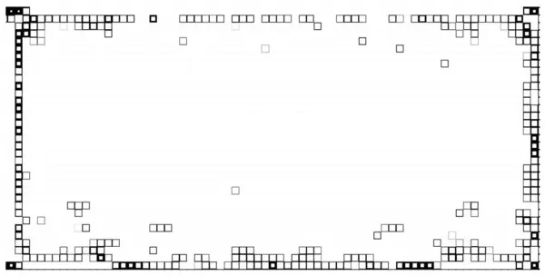 Pixel Monochroom Geometrische Mozaïek Achtergrond — Stockvector