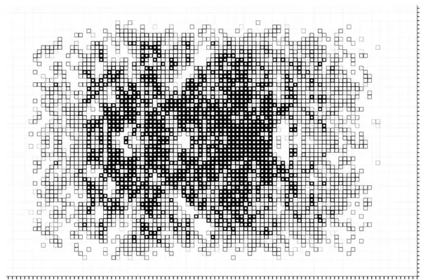 デジタル正方形の抽象的な表面 ピクセルが付いている壁紙 — ストックベクタ