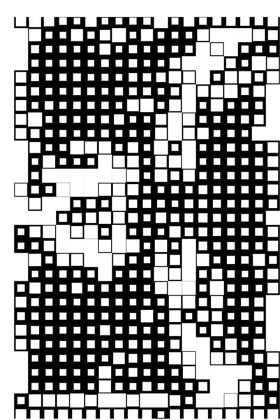 Muster Mit Kleinen Pixeln Oberfläche Mit Digitalen Quadraten — Stockvektor