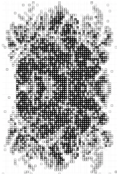 Abstrakcyjna Powierzchnia Cyfrowymi Kwadratami Tapeta Pikselami — Wektor stockowy