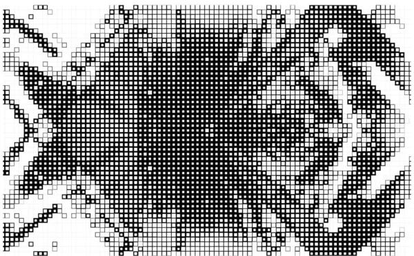 Векторный Абстрактный Рисунок Черно Белом Фоне — стоковый вектор