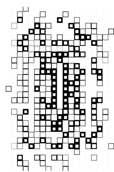 Αφηρημένη Επιφάνεια Ψηφιακά Τετράγωνα Ταπετσαρία Εικονοστοιχεία — Διανυσματικό Αρχείο