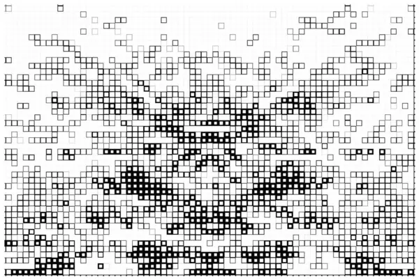 Yarım tonluk piksel monokrom geometrik mozaik arkaplan