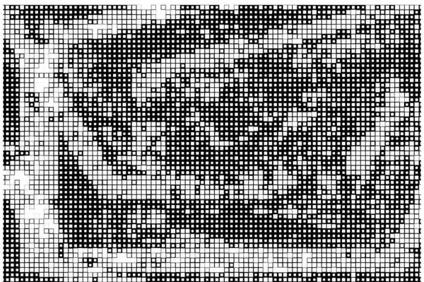 Polotón Pixel Monochromatické Geometrické Mozaiky Pozadí — Stockový vektor