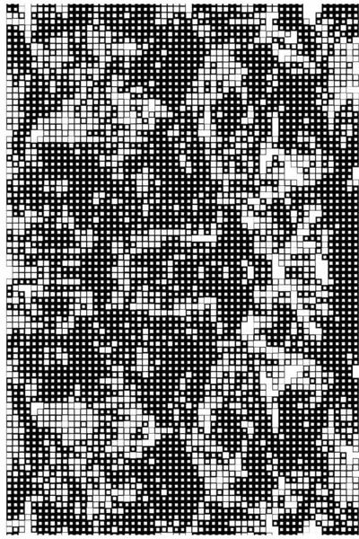 Tapete Mit Pixeltinte Abstraktes Schwarz Weiß Plakat — Stockvektor
