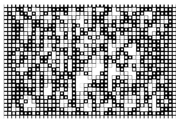 Φυλλάδιο Μικρά Εικονοστοιχεία Ταπετσαρία Τετράγωνα Σχήματα — Διανυσματικό Αρχείο