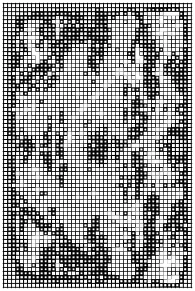 有小像素的传单 具有正方形的墙纸 — 图库矢量图片