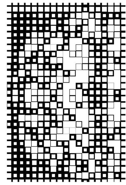 Flyer Met Kleine Pixels Behang Met Vierkante Vormen — Stockvector
