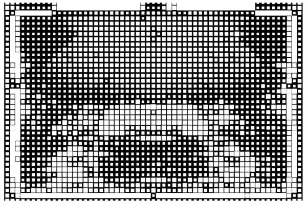 デジタル正方形を用いる表面 小さいピクセルが付いている壁紙 — ストックベクタ