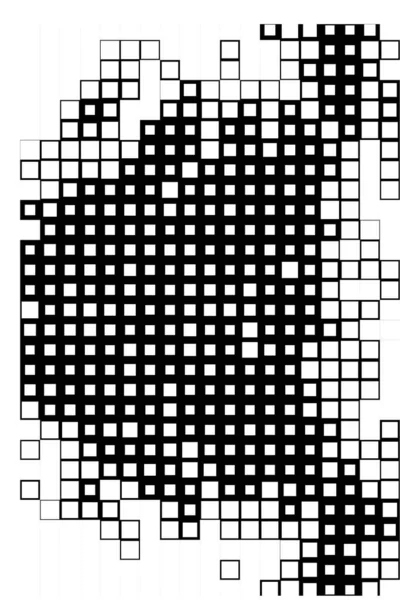 デジタル正方形のテンプレート 小さなピクセル背景 — ストックベクタ