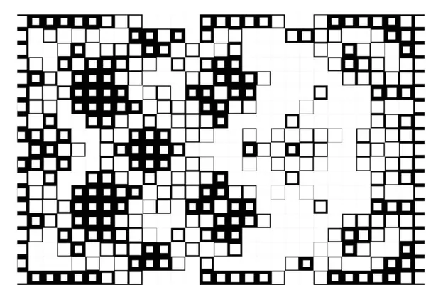 Шаблон Цифровыми Квадратами Небольшой Пиксельный Фон — стоковый вектор