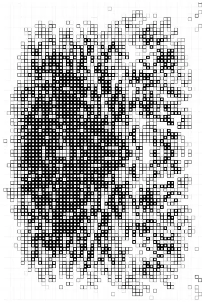 Abstract Wallpaper Black White Pixels Background Digital Squares — Stock Vector