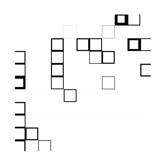 黒と白の抽象的な幾何学模様 — ストックベクタ