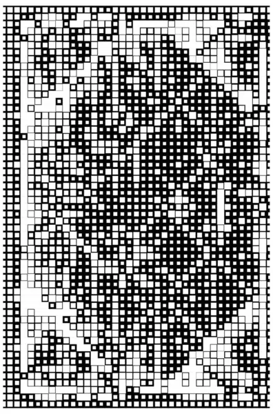 デジタル正方形のフライヤー 小さなピクセル背景 — ストックベクタ