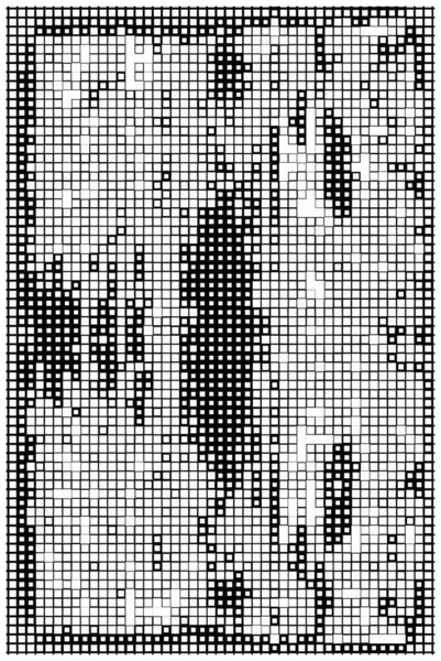 带有数字方块的传单 小像素背景 — 图库矢量图片