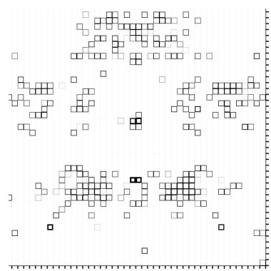 soyut geometrik desen, siyah ve beyaz kareler.
