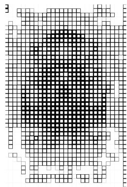 soyut geometrik desen, siyah ve beyaz kareler.