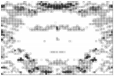 Siyah arkaplanda yarım ton deseni