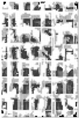 Soyut arkaplan. Monokrom dokusu. Beyaz arkaplanda siyah beyaz çizgiler.