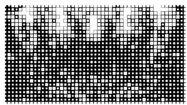 Soyut yarım ton dokusu. Kaotik. Beyaz arka planda siyah çizim. vektör fütüristik grunge deseni, kartvizit.