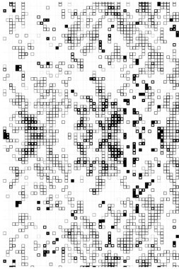 Yarım ton. Soyut siyah beyaz doku. Noktalı arka plan. Vektör çizimi. şablon tasarımı. Yardım, yardım.