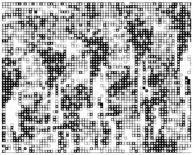 soyut siyah beyaz Mozaik