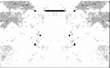 arka planda küçük parçalar var. soyut siyah beyaz illüstrasyon