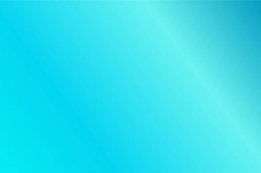 Aqua, Turkuaz, Cyan, Blue Grotto renkleriyle renkli soyut bulanık gradyan. Yumuşak bulanık arkaplan. Grafik tasarım, afiş ve web için odaklanmış vektör illüstrasyon şablonu