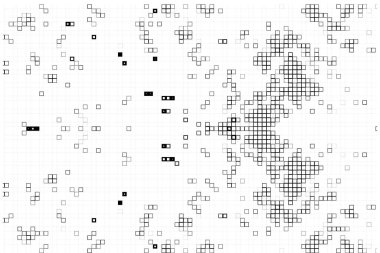 arka planda küçük parçalar var. soyut siyah beyaz illüstrasyon