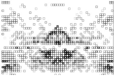 Yaratıcı doku, soyut poster. Siyah beyaz pikselli duvar kağıdı