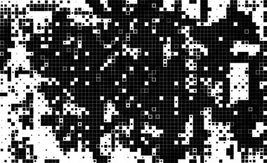 Yarı ton deseni. Grafik vektör arkaplanı. Noktalı noktaların beyaz arkaplanda soyut mozaiği