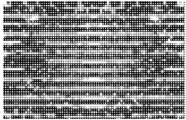 Yarı ton deseni. Grafik vektör arkaplanı. Noktalı noktaların beyaz arkaplanda soyut mozaiği