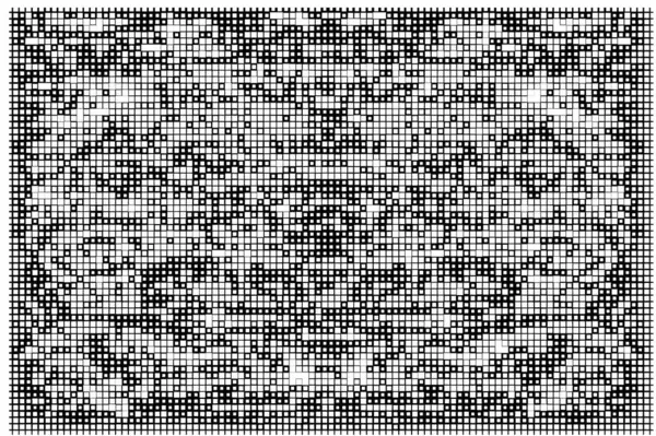 带数字正方形的抽象背景 带有黑白像素的墙纸 — 图库矢量图片