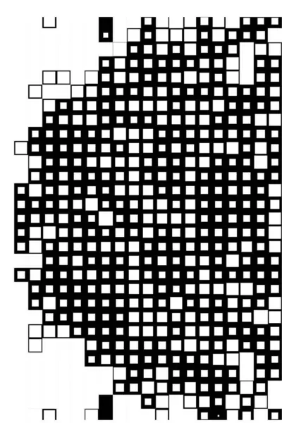 Polotón Pixelated Černobílé Pozadí — Stockový vektor