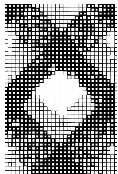 Mezzitoni Pixelati Sfondo Bianco Nero — Vettoriale Stock