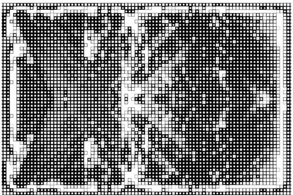 单色正方形 带有黑白像素的抽象壁纸 — 图库矢量图片