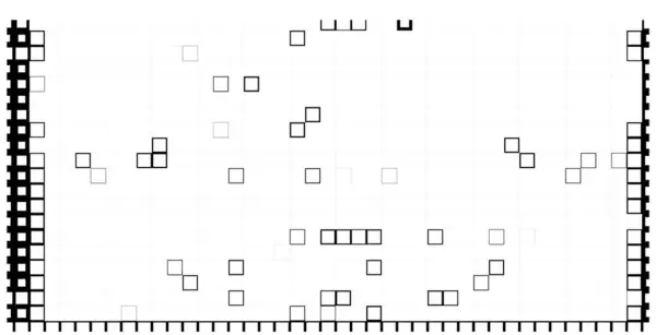 Halve Toon Pixel Zwart Wit Achtergrond — Stockvector