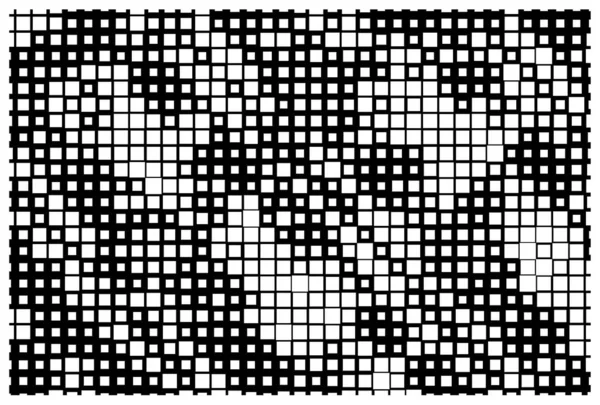 Mezzitoni Pixel Sfondo Bianco Nero — Vettoriale Stock