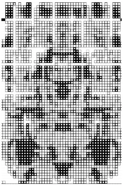 Demi Ton Pixel Fond Noir Blanc — Image vectorielle