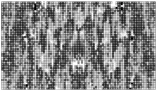 Demi Ton Pixel Fond Noir Blanc — Image vectorielle