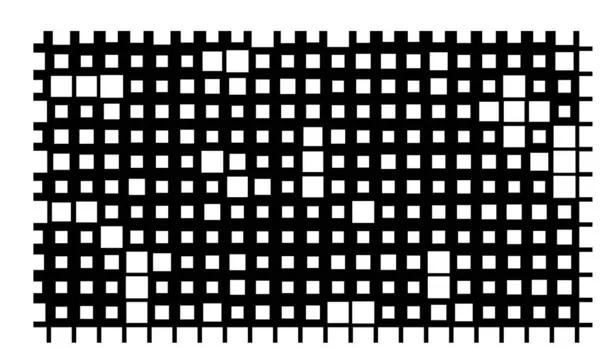 点在するピクセル抽象モノクロの背景 — ストックベクタ