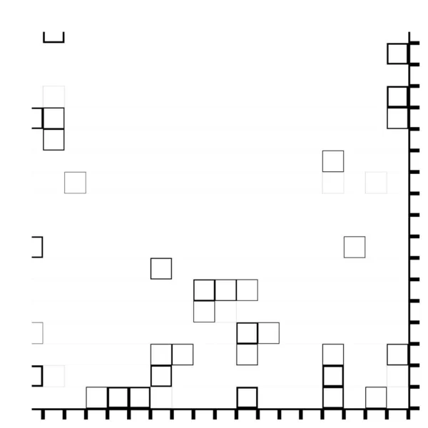 Gestippelde Pixel Abstracte Monochrome Achtergrond — Stockvector