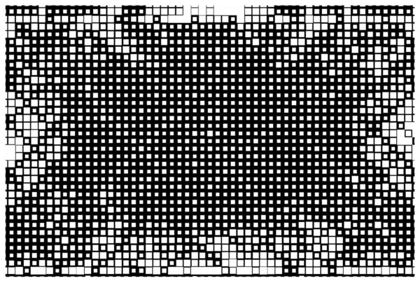 Abstraktní Geometrický Vzor Černé Bílé Čtverce — Stockový vektor
