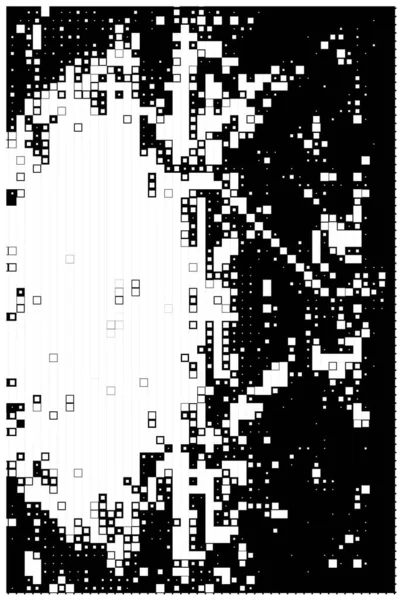 Patrón Geométrico Abstracto Cuadrados Blanco Negro — Vector de stock