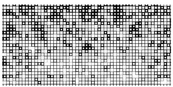 Disegno Geometrico Astratto Quadrati Bianco Nero — Vettoriale Stock