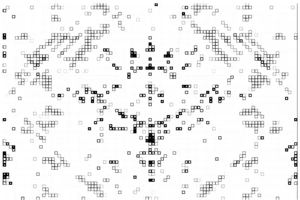Abstraktes Geometrisches Muster Schwarze Und Weiße Quadrate — Stockvektor