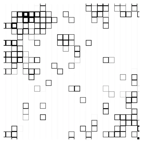 Vierkante Samenstelling Gevuld Met Vierkanten — Stockvector