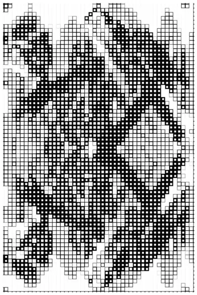 Μαύρο Και Άσπρο Τετράγωνα Δημιουργικό Πρότυπο Εικονοστοιχεία — Διανυσματικό Αρχείο