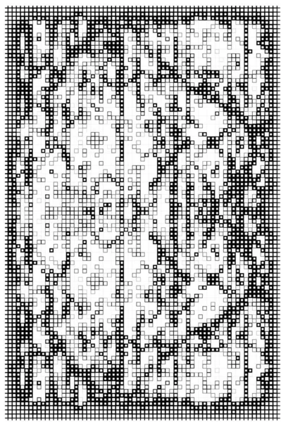 有正方形的横幅 带有黑白像素的抽象背景 — 图库矢量图片